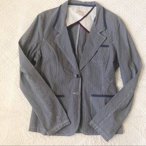 Timberland Vintage Blazer Jacket Striped Blue XL